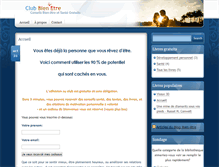Tablet Screenshot of clubbienetre.com